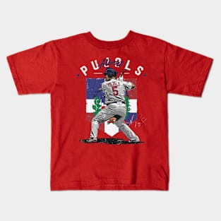 Albert Pujols St. Louis Country Flag Kids T-Shirt